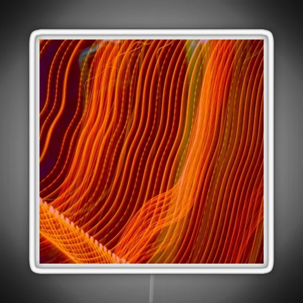 Neon Light Wavy Lines Red RGB Neon Sign