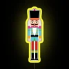 Vibrant RGB LED Nutcracker Decorative Neon Sign for Christmas Seasonal Decoration