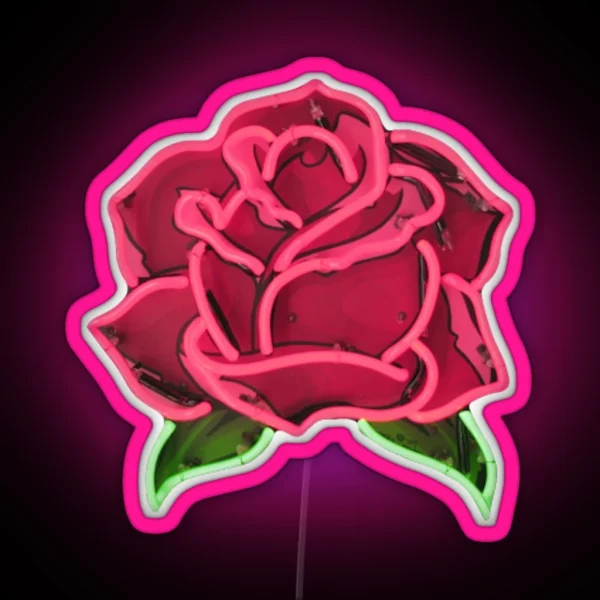 Neon Rose RGB Neon Sign