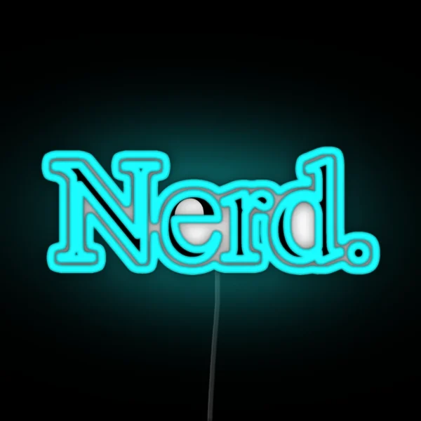 Nerd RGB Neon Sign