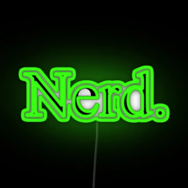 Nerd RGB Neon Sign
