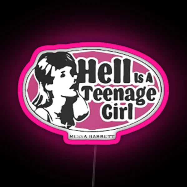 Nessa Barrett Hell Is A Teenage Girl RGB Neon Sign