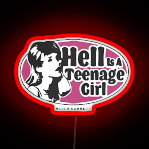 Nessa Barrett Hell Is A Teenage Girl RGB Neon Sign