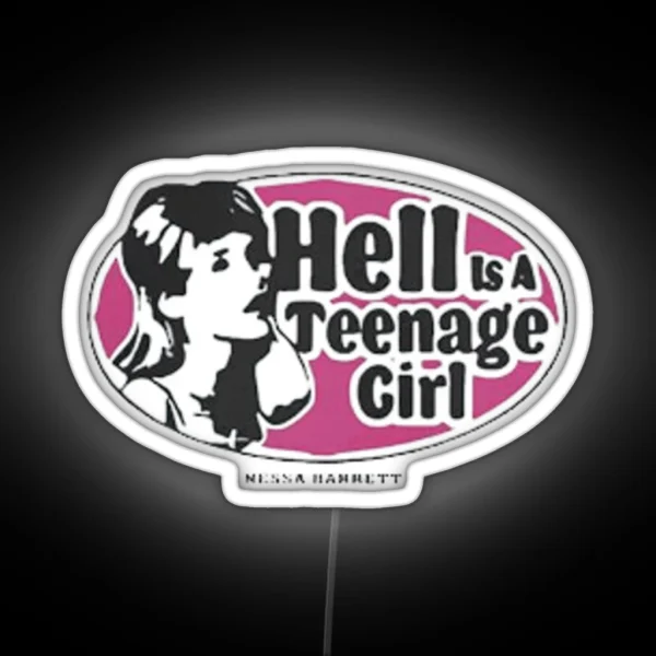 Nessa Barrett Hell Is A Teenage Girl RGB Neon Sign
