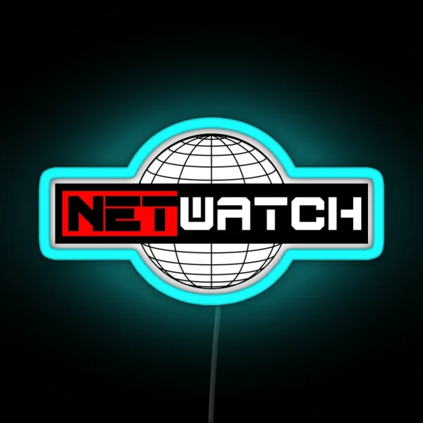Netwatch Cyber Security IT Globe Label RGB Neon Sign