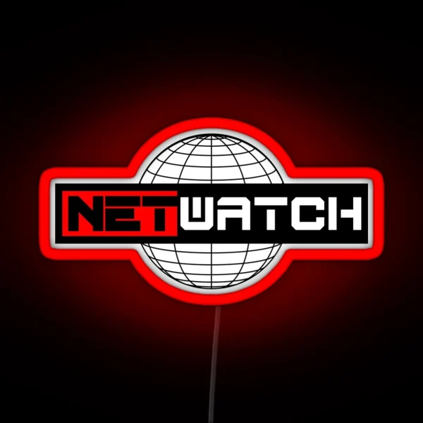 Netwatch Cyber Security IT Globe Label RGB Neon Sign