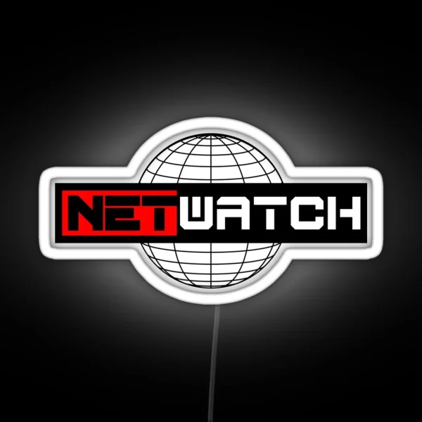 Netwatch Cyber Security IT Globe Label RGB Neon Sign