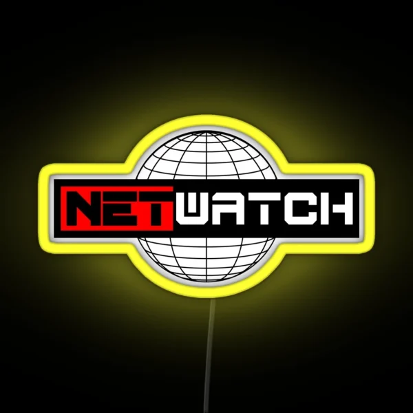 Netwatch Cyber Security IT Globe Label RGB Neon Sign