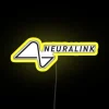 Neuralink Inspired Customizable RGB LED Canvas Sign for Tech Enthusiasts