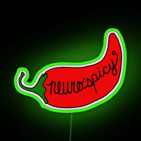 Neurodivergent Pepper RGB Neon Sign