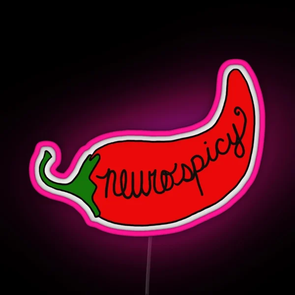 Neurodivergent Pepper RGB Neon Sign