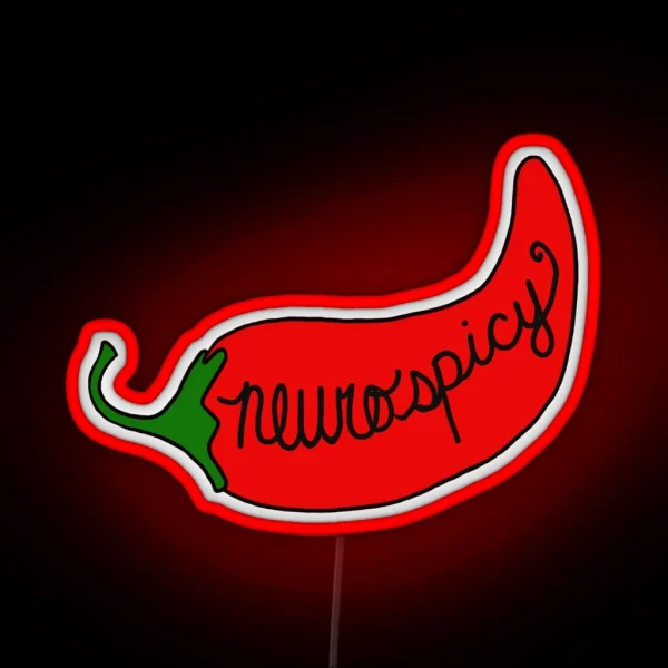 Neurodivergent Pepper RGB Neon Sign