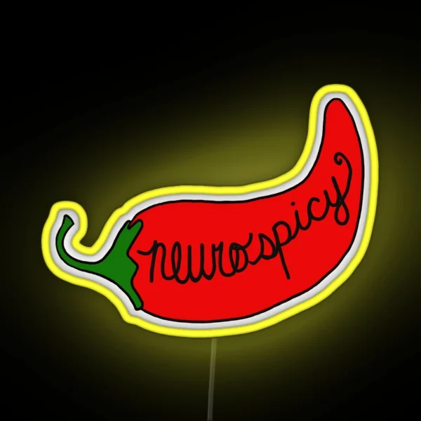 Neurodivergent Pepper RGB Neon Sign