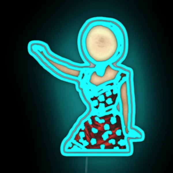 Neutral Milk Hotel In The Aeroplane Over The Sea Waving RGB Neon Sign