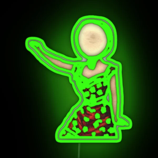 Neutral Milk Hotel In The Aeroplane Over The Sea Waving RGB Neon Sign