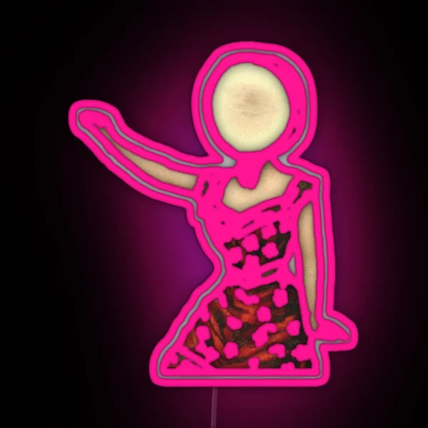 Neutral Milk Hotel In The Aeroplane Over The Sea Waving RGB Neon Sign