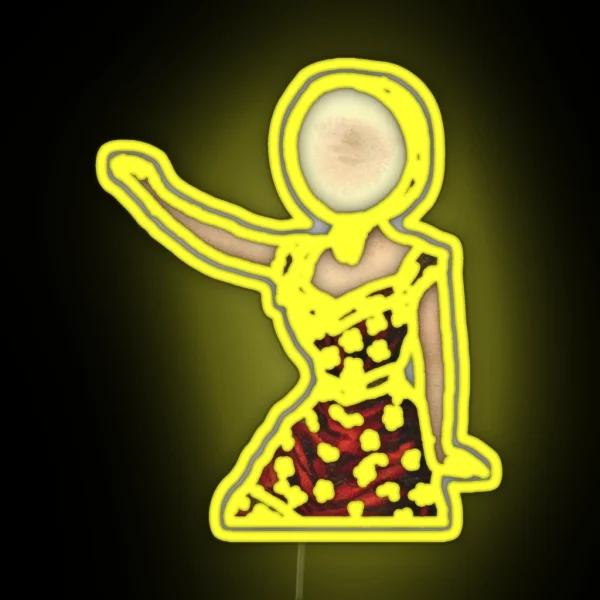 Neutral Milk Hotel In The Aeroplane Over The Sea Waving RGB Neon Sign