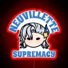 Genshin Impact Chibi Characters Unite in Vibrant Neon Glory