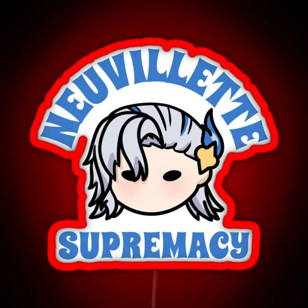 Neuvillette Supremacy Genshin Impact Chibi RGB Neon Sign