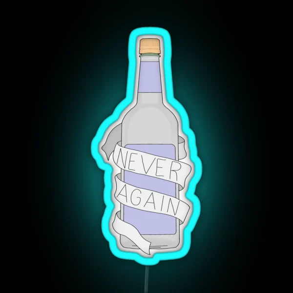 Never Again RGB Neon Sign