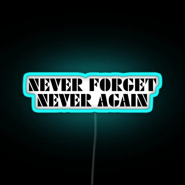 Never Again RGB Neon Sign