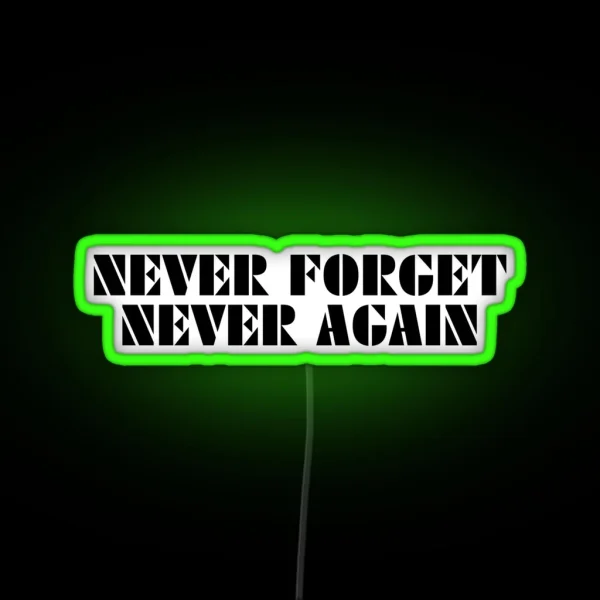 Never Again RGB Neon Sign