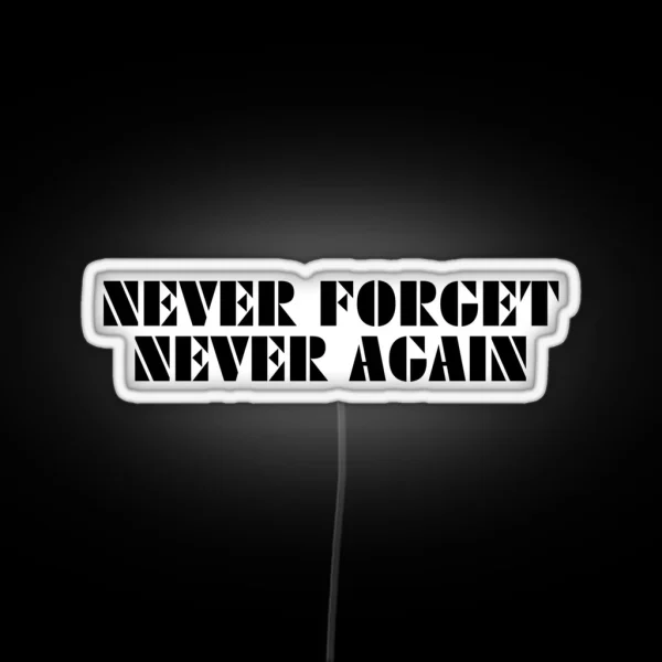 Never Again RGB Neon Sign