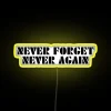 Never Again RGB Neon Sign for Home or Office Decoration