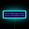 Quirky Inspiration Wall Decor: Taylor Swift Quote in Vibrant Neon