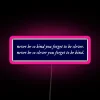 Taylor Swift Quote Never Be So Kind RGB Neon Sign