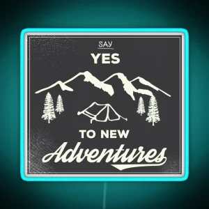 New Adventures RGB Neon Sign