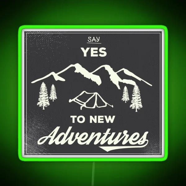 New Adventures RGB Neon Sign