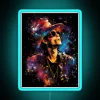 Retro Vibes Inspired Musician's Wall Decor - Neo-Noir Art Piece