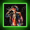 Unique Watercolor Energetic Neon Sign Inspired by Bruno Mars Music