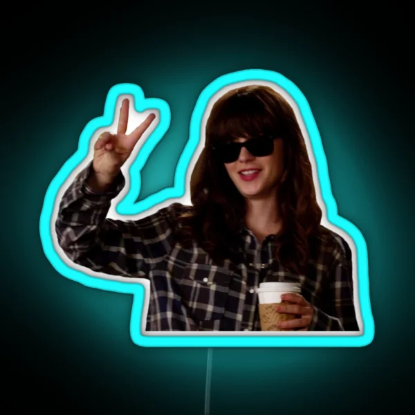 New Girl Hungover Jess Day RGB Neon Sign