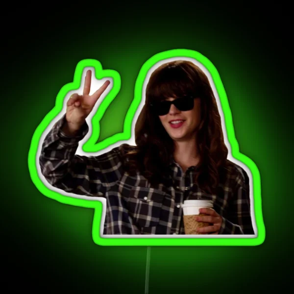 New Girl Hungover Jess Day RGB Neon Sign
