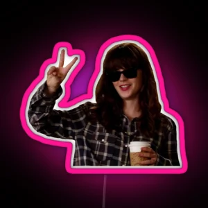 New Girl Hungover Jess Day RGB Neon Sign