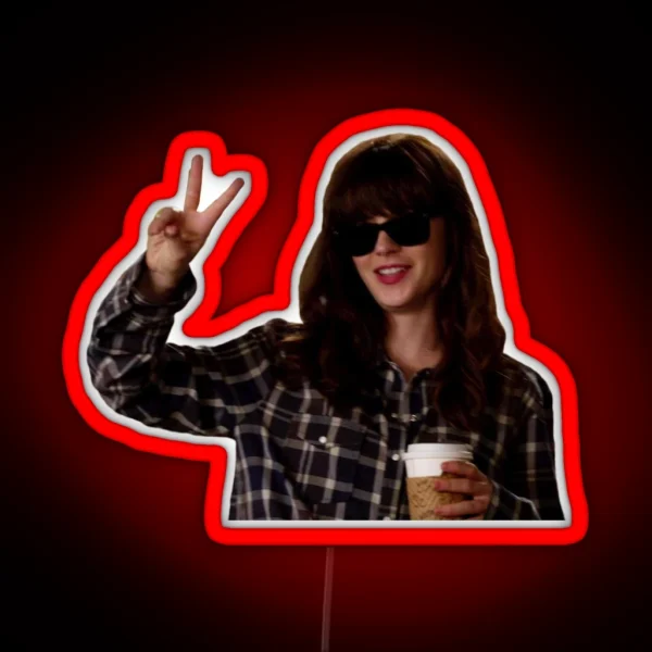 New Girl Hungover Jess Day RGB Neon Sign