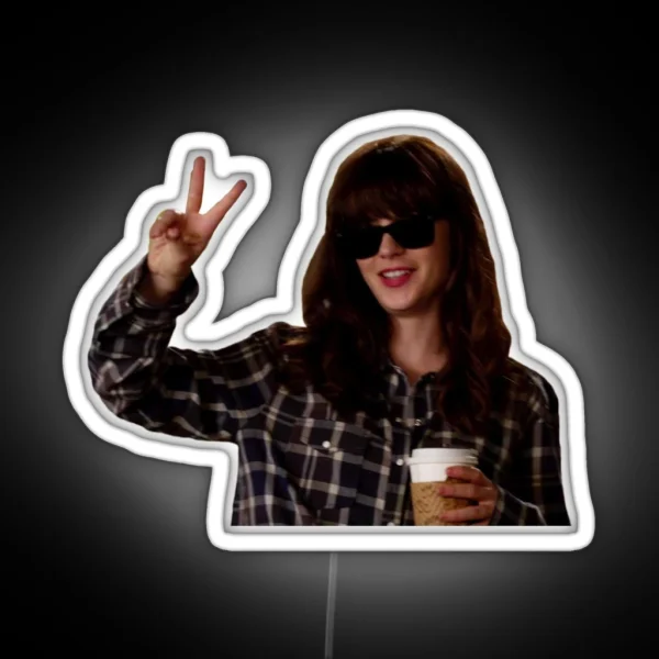 New Girl Hungover Jess Day RGB Neon Sign