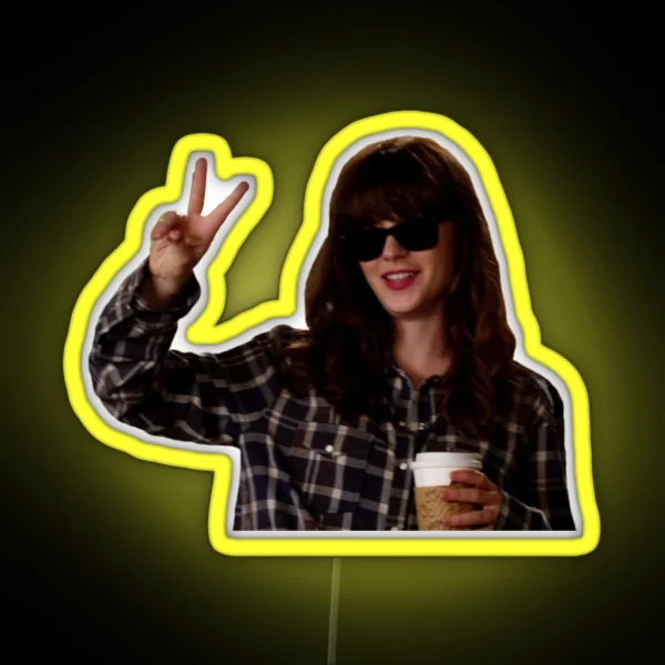 New Girl Hungover Jess Day RGB Neon Sign