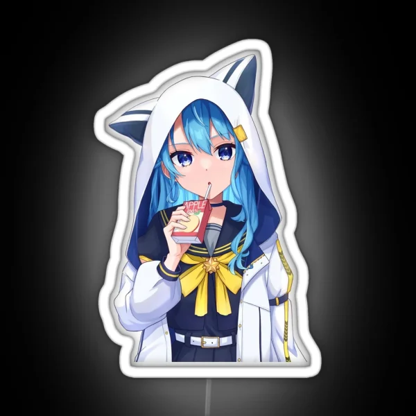 New Hoshimachi Suisei Hoodie Hololive RGB Neon Sign