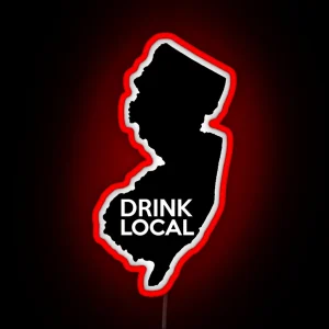 New Jersey Drink Local NJ RGB Neon Sign