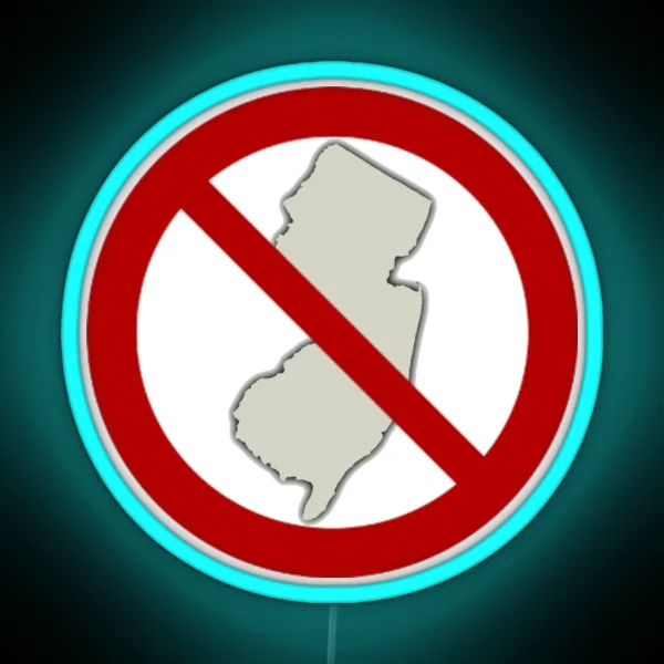 New Jersey Not Allowed RGB Neon Sign