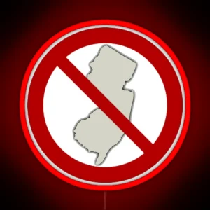 New Jersey Not Allowed RGB Neon Sign