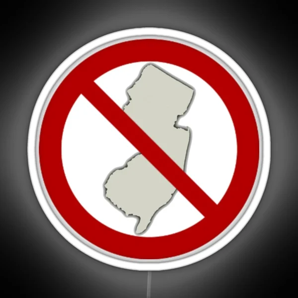 New Jersey Not Allowed RGB Neon Sign