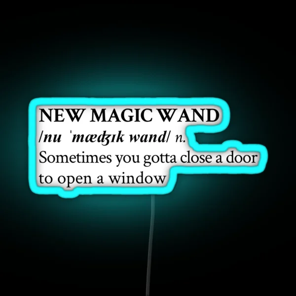 NEW MAGIC WAND RGB Neon Sign
