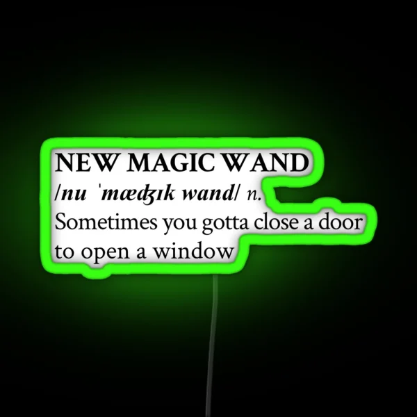 NEW MAGIC WAND RGB Neon Sign