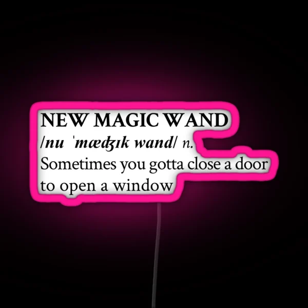 NEW MAGIC WAND RGB Neon Sign