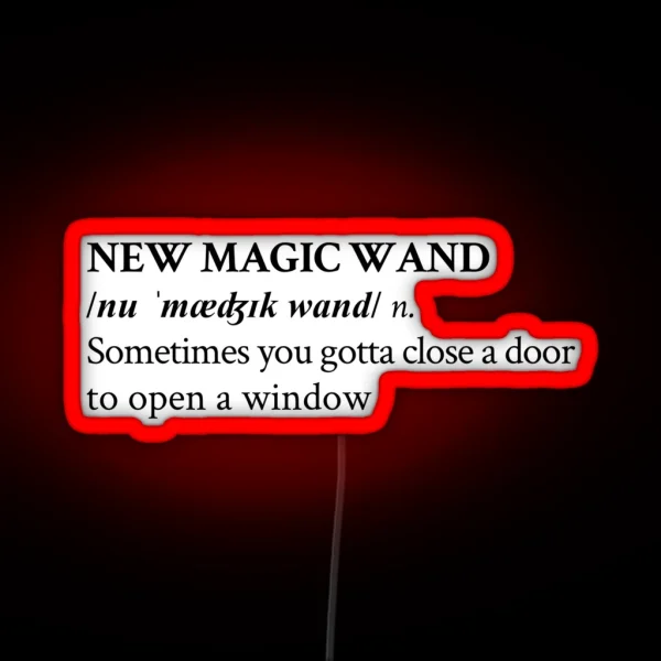 NEW MAGIC WAND RGB Neon Sign