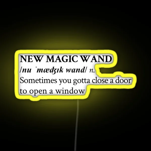 NEW MAGIC WAND RGB Neon Sign